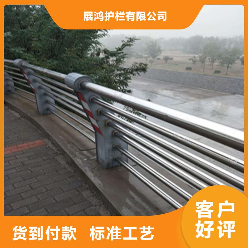 桥梁静电喷塑栏杆安装简单展鸿护栏售后有保障
